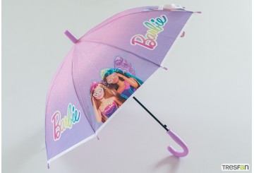 Paraguas Infantil 43,5cm Automático Licencia BARBIE