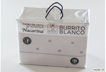 Sábana Nacarina BURRITO BLANCO Máxima Calidad 030-08 arena