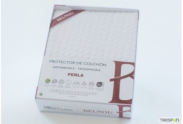 Protector Colchón Impermeable-Transpirable BELNOU Silence Perla